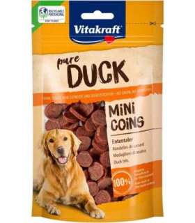 VITAKRAFT Duck Mini Coins - dog treat - 80g