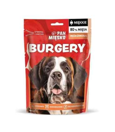 PAN MIĘSKO Beef Burgers - dog treat - 100g