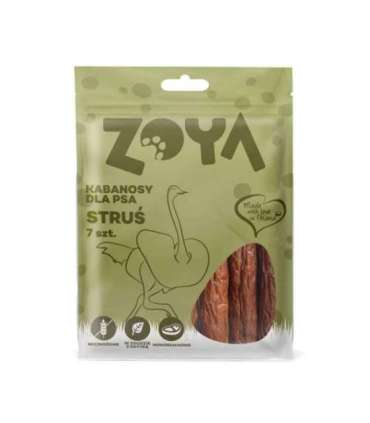 ZOYA Ostrich meat sausages - dog treat - 7 pcs