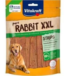 VITAKRAFT Pure Rabbit Strips - dog treat - 250 g
