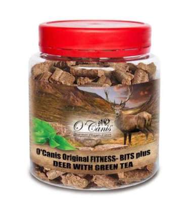 O'CANIS Fitness-Bits Plus Deer with green tea - dog treat - 400g