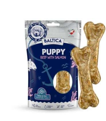 BALTICA EXCELLENT Bone Snack Puppy Beff & Salmon 2szt