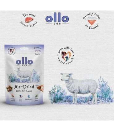 OLLO Air Dried Training Lamb Cubes - dog treat - 80g