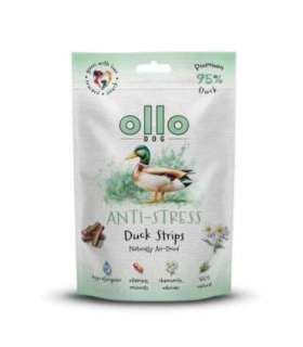 OLLO Air-Dried Anti-Stress Duck strips - dog treat - 80g