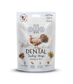 OLLO Air Dried Dental Turkey Strips - dog treat - 80g