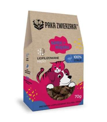 PAKA ZWIERZAKA Samo Mięsko Ostrich - dog treat - 70g