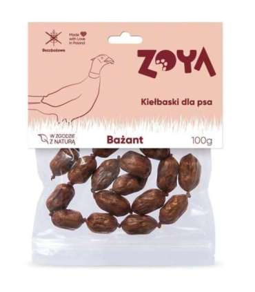 ZOYA Pheasant sausages - dog treat - 100g