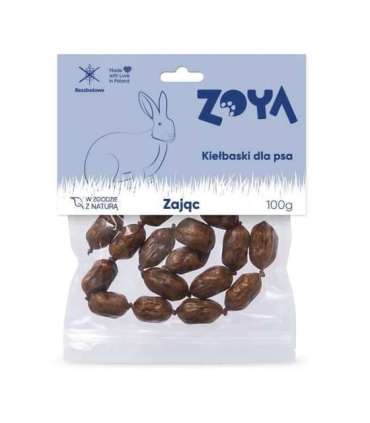 ZOYA Hare sausages - dog treat - 100g