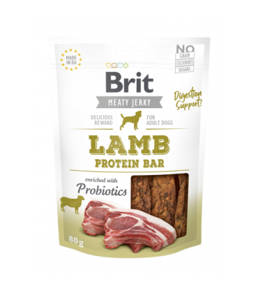 BRIT Meaty Jerky Protein Bar Lamb - dog treat - 200 g