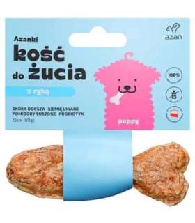 AZANKI Cod Bone with Probiotic Puppy in Fish Shape – Dog Treat – 12 cm