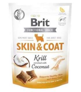 BRIT Functional Snack Skin&Coat Krill  - Dog treat - 150g