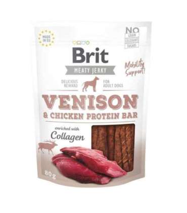 BRIT Meaty Jerky Venison & Chicken Protein bar - dog treat - 200 g
