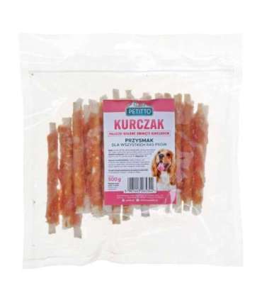 PETITTO Chicken wrapped chopsticks - dog treat - 500 g