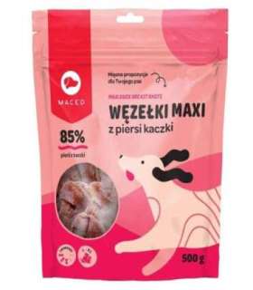 MACED Maxi duck breast knots - Dog treat - 500g
