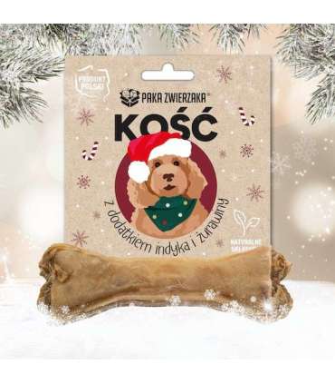 PAKA ZWIERZAKA Bone with turkey and cranberries 12cm - dog treat - 55g