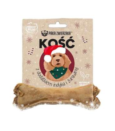 PAKA ZWIERZAKA Bone with turkey and cranberries 12cm - dog treat - 55g