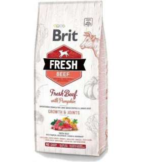 BRIT Fresh Puppy&Junior Large Growth&Joints Beef with Pumpkin - dry dog food - 12 kg
