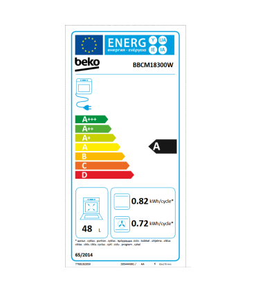 Integreeritav kompaktahi Beko BBCM18300W