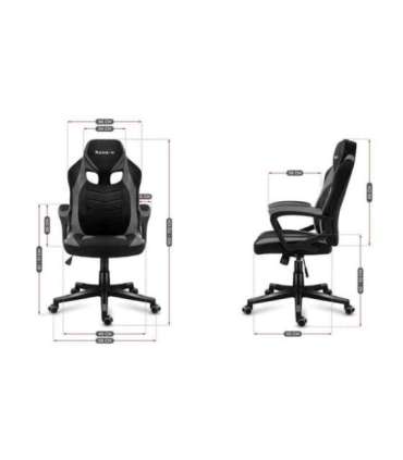 Huzaro FORCE 2.5 GREY MESH Gaming armchair Mesh seat Black, Grey