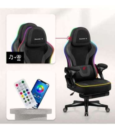 RGB Black Mesh gaming chair