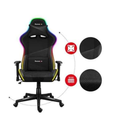 Huzaro Force 6.2 RGB PC gaming chair Bucket (cradle) seat Black