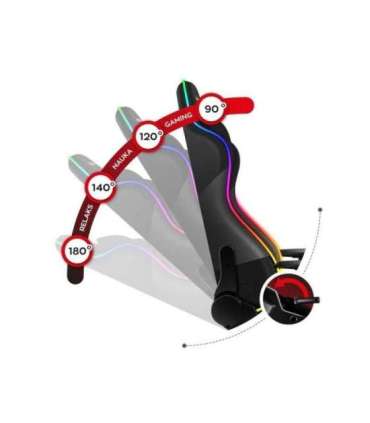 Huzaro Force 6.2 RGB PC gaming chair Bucket (cradle) seat Black