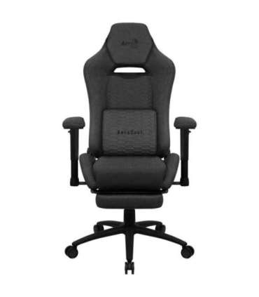 Aerocool ROYALASHBK Premium Ergonomic Gaming Chair Legrests Aeroweave Technology Black