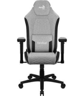 Aerocool CROWNASHGR, Ergonomic Gaming Chair, Adjustable Cushions, AeroWeave Technology, Grey
