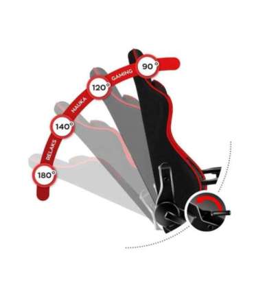 Gaming chair for children Huzaro HZ-Ranger 6.0 Red Mesh, black and red