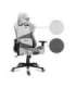 Huzaro Force 6.2 PC gaming chair Bucket (cradle) seat Grey, White