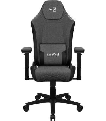 Aerocool CROWNASHBK, Ergonomic Gaming Chair, Adjustable Cushions, AeroWeave Technology, Black