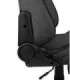 Aerocool CROWNASHBK, Ergonomic Gaming Chair, Adjustable Cushions, AeroWeave Technology, Black