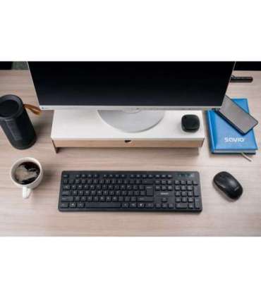 Savio KB-02 keyboard Home/Office USB QWERTY Black