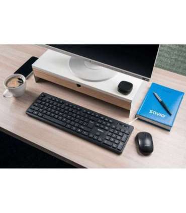 Savio KB-02 keyboard Home/Office USB QWERTY Black