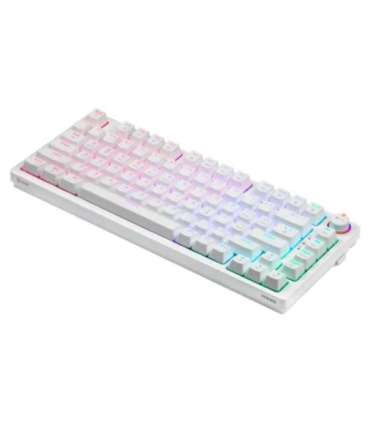 SAVIO PHENIX WHITE Wireless Mechanical Keyboard, Gateron Red Pro, ABS