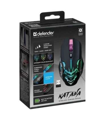 WIRELESS MOUSE DEFENDER KATANA GM-511 RF 3200DPI 7P