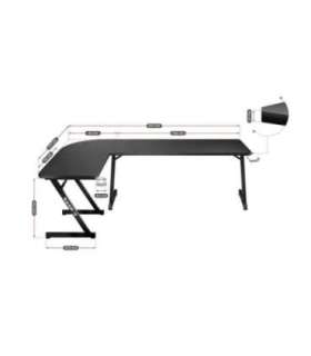 Huzaro Hero 7.0 computer desk Black