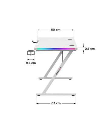 Huzaro Hero 2.5 White RGB gaming desk