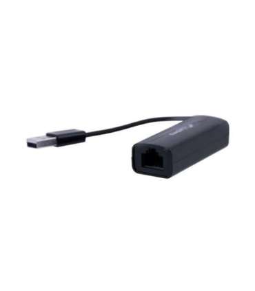 Lanberg NC-0100-01 cable interface/gender adapter USB-A RJ-45 Black