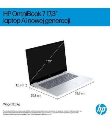 HP OmniBook 7 Next Gen AI 17-DC0073CL Copilot+ PC Intel Core Ultra 7 258V Laptop 43.9 cm (17.3") Full HD touchscreen 32