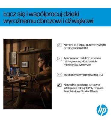 HP OmniBook 7 Next Gen AI 17-DC0073CL Copilot+ PC Intel Core Ultra 7 258V Laptop 43.9 cm (17.3") Full HD touchscreen 32