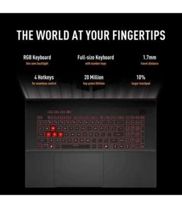 ASUS TUF Gaming A18 FA808UM-S9058 AMD Ryzen™ 7 260 Laptop 45.7 cm (18") 2.5K 16 GB DDR5-SDRAM 512 GB SSD NVIDIA