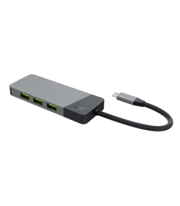 GREEN CELL HUB USB-C ADAPTER GC CONNECT 7W1 (3XUSB 3.1, HDMI 4K 60HZ, USB-C PD 85W, MICROSD/SD)