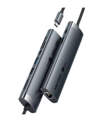 Vention USB-C 8-in-1 4K 60Hz 100W docking station