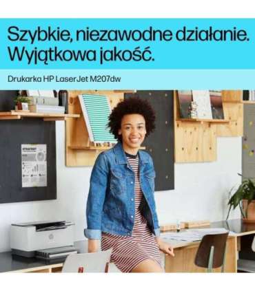 HP LaserJet M207dw Wireless Black and white Printer, Duplex