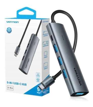 Hub 5v1 USB-C 3.0 Vention 0.15m