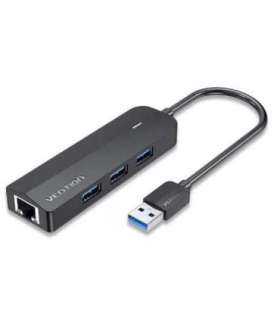 Hub 5w1 Vention USB 3.0 + adapter Gigabit Ethernet