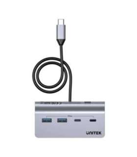 UNITEK ALUMINIUM USB-C HUB 2X USB-A 2X USB-C 5GBPS