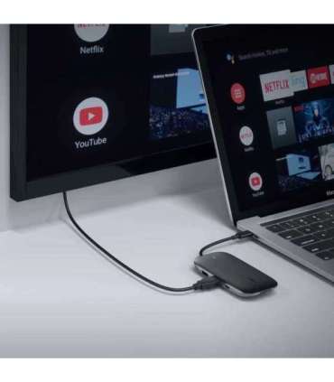 AUKEY CB-C71 interface hub 5000 Mbit/s Black