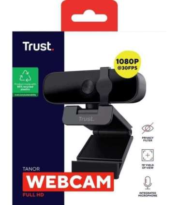 Trust Tanor - 1080p Full HD webcam (black)